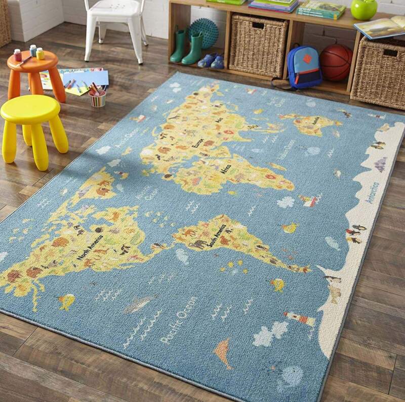 Animal Map Limited Edition Rug 10 Animal Map Limited Edition Rug