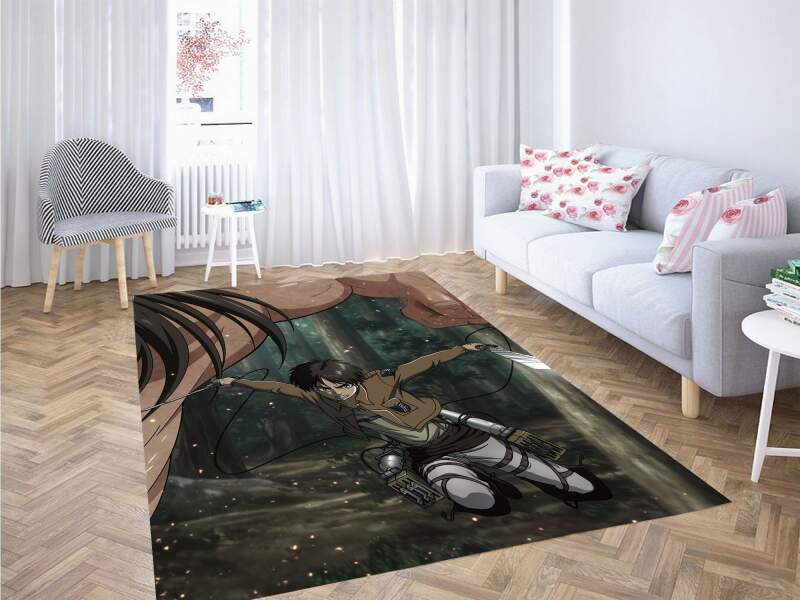 Anime Attack On Titan Eren Jaeger Carpet Rug