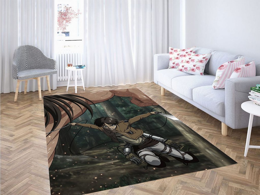 Anime Attack On Titan Eren Jaeger Living Room Modern Carpet Rug 1 Anime Attack On Titan Eren Jaeger Living Room Modern Carpet Rug