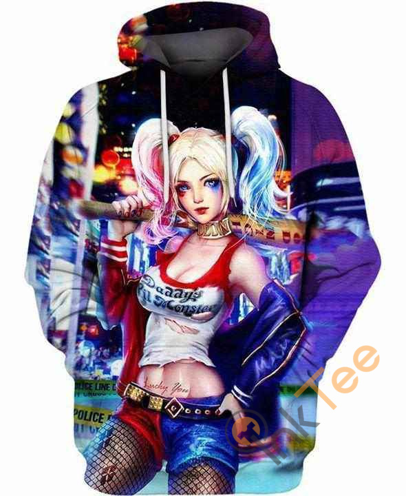 Anime Harley Quinn Hoodie 3d