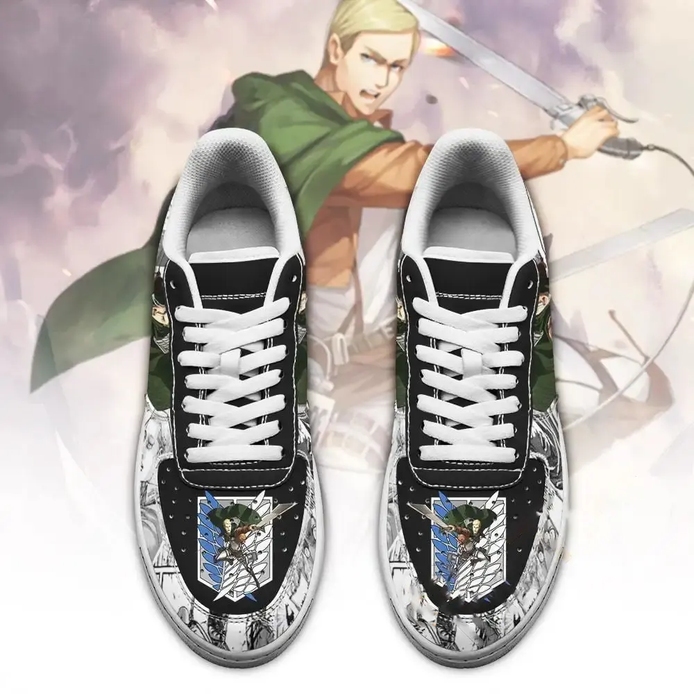 Aot Scout Erwin Attack On Titan Anime Mixed Manga Amazon Nike Air Force Shoes