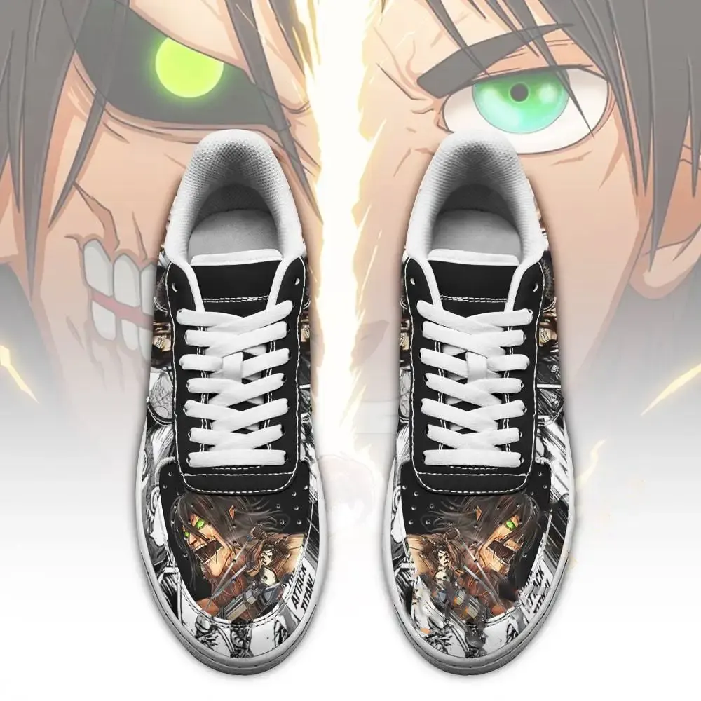 Titan Eren Attack On Titan Anime Manga Amazon Nike Air Force Shoes