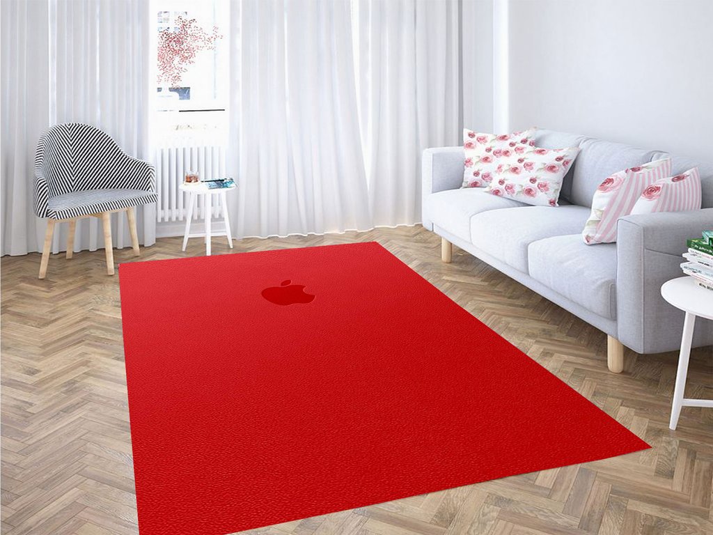 Apple Logo Red Living Room Modern Carpet Rug 3 Apple Logo Red Living Room Modern Carpet Rug
