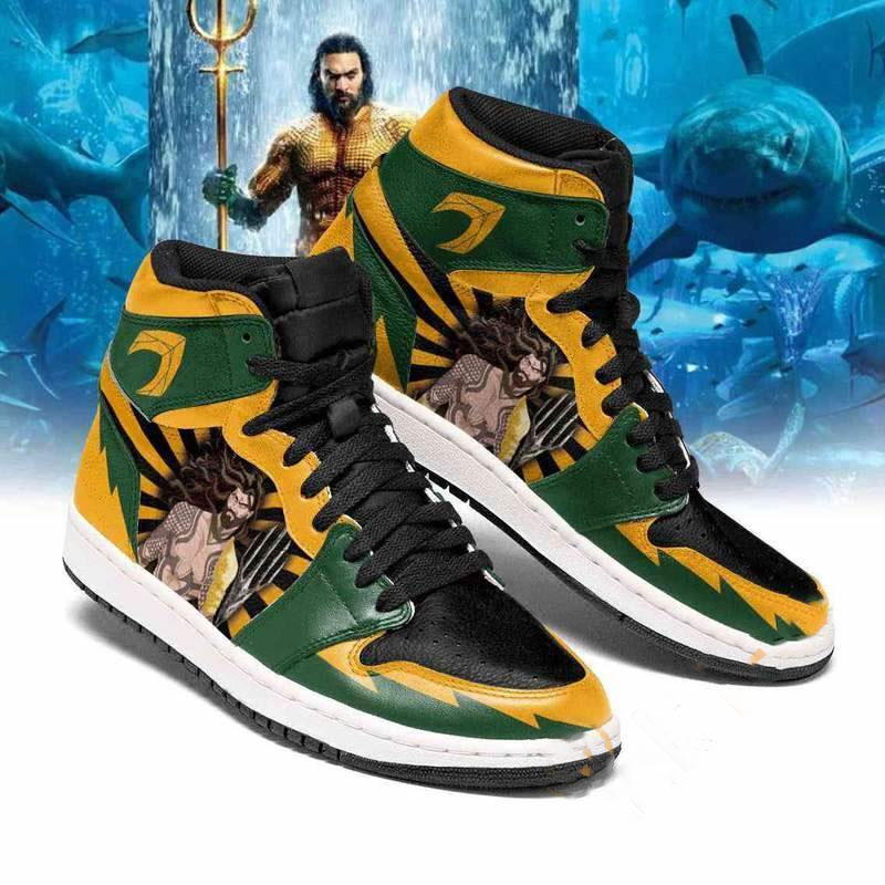 Aquaman Dc Comics Custom Air Jordan Shoes