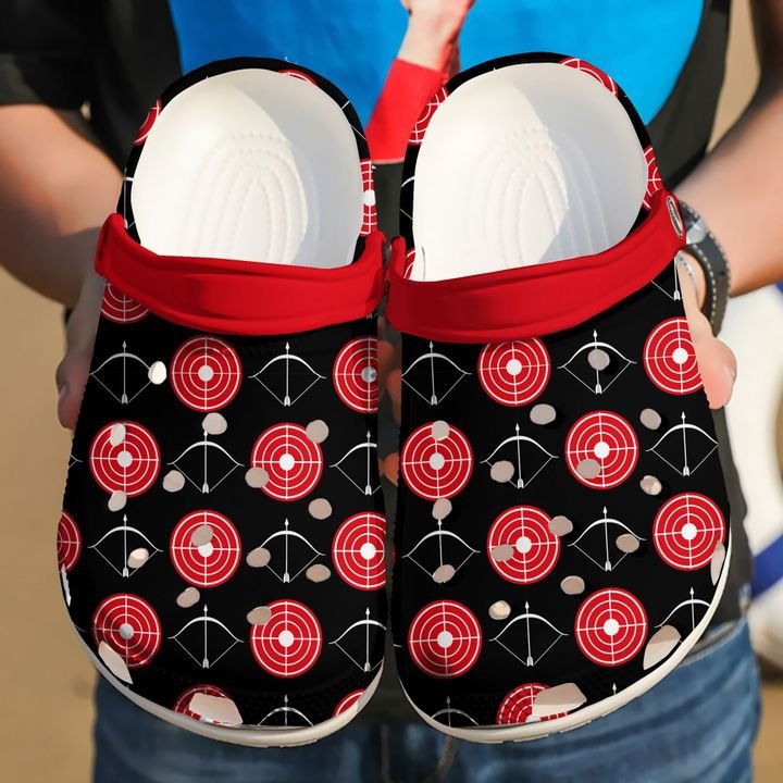 Archery Target Crocs Clog Shoes