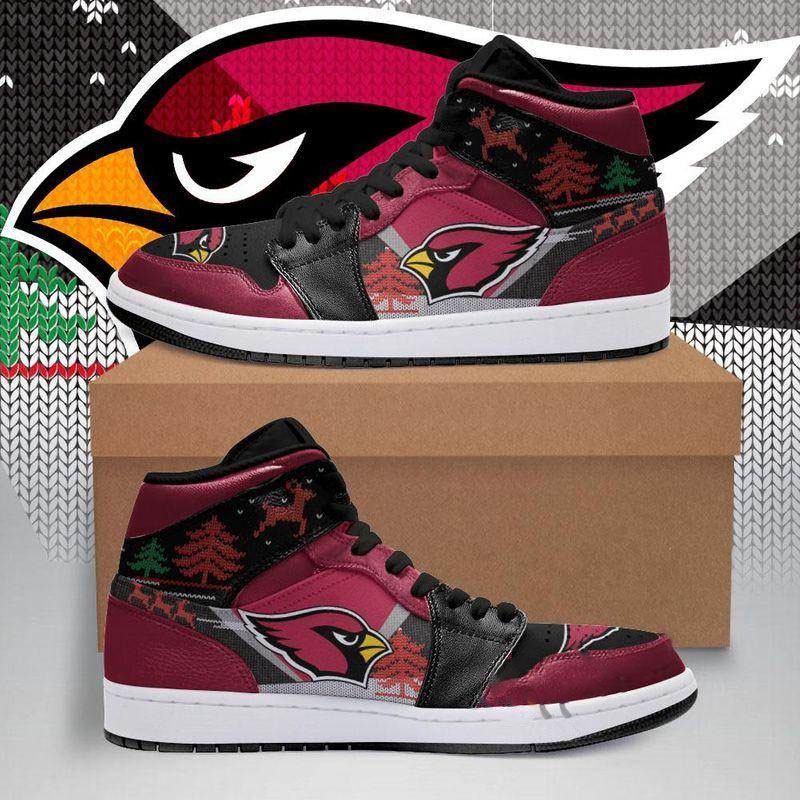 Arizona Cardinals Christmas Custom Sneaker Air Jordan Shoes 8 Arizona Cardinals Christmas Custom Sneaker Air Jordan Shoes