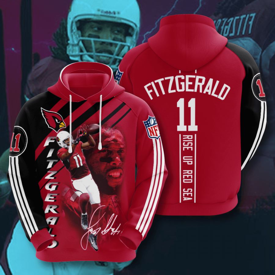 Arizona Cardinals Custom Hoodie 3D 12 Arizona Cardinals Custom Hoodie 3D