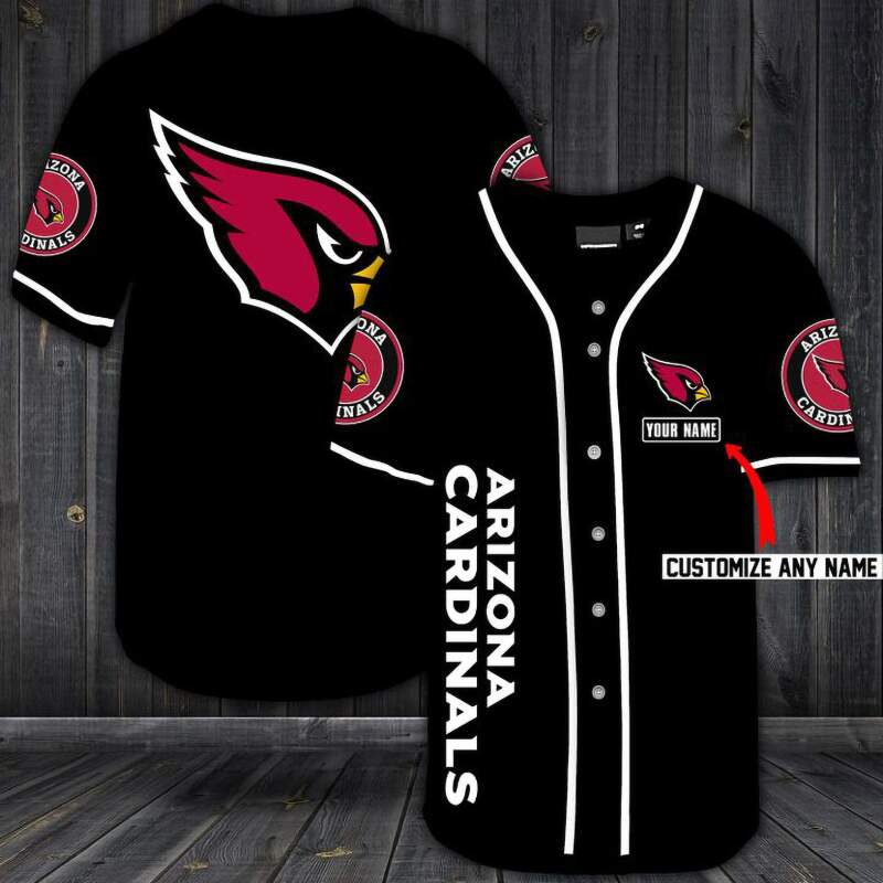 Arizona Cardinals Personalized Custom Name For You Baseball Jersey 2 Arizona Cardinals Personalized Custom Name For You Baseball Jersey