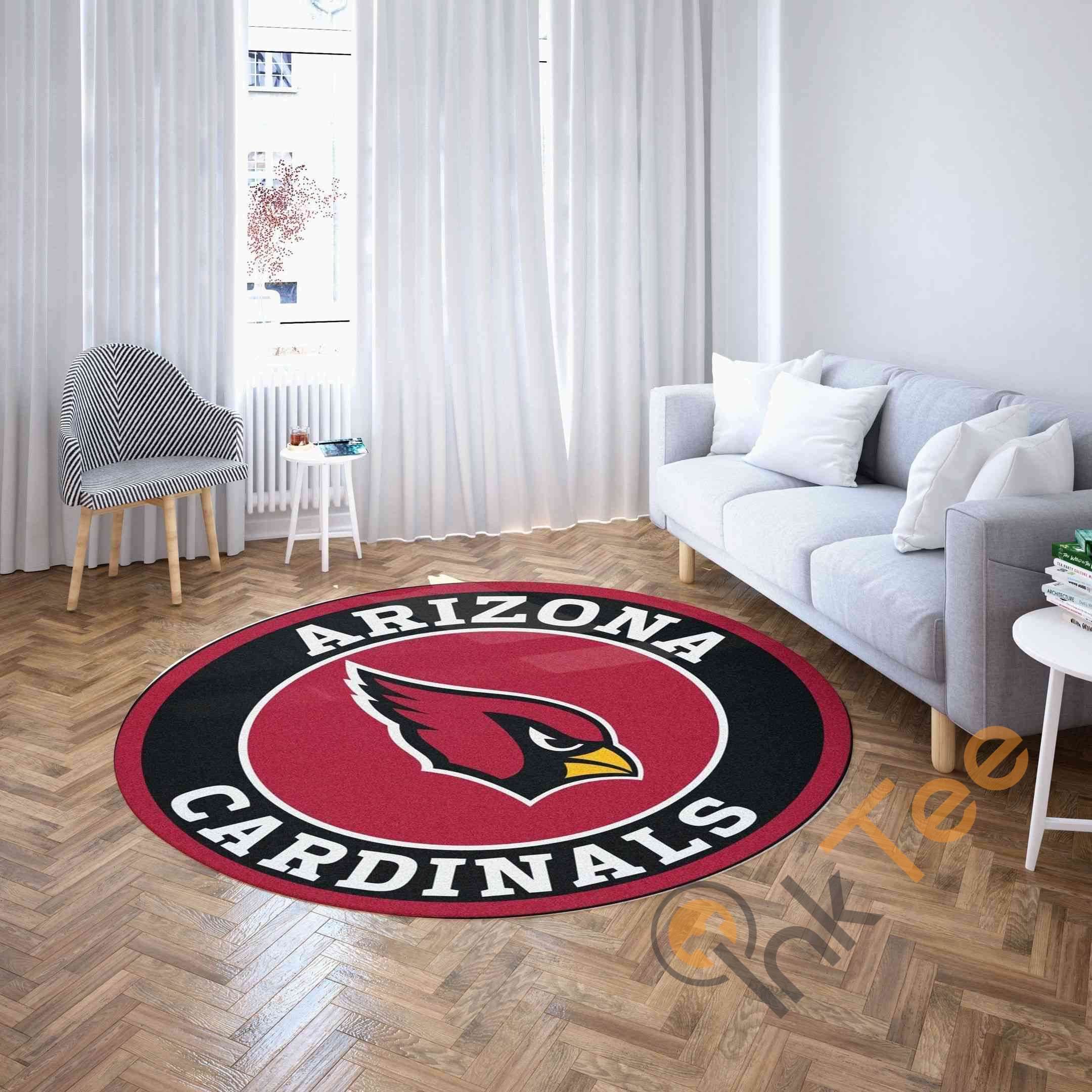Arizona Cardinals Round Carpet Nfl Football Rug