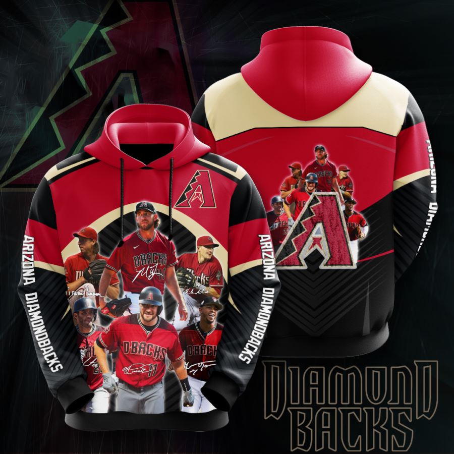 Arizona Diamondbacks Custom Hoodie 3D 12 Arizona Diamondbacks Custom Hoodie 3D