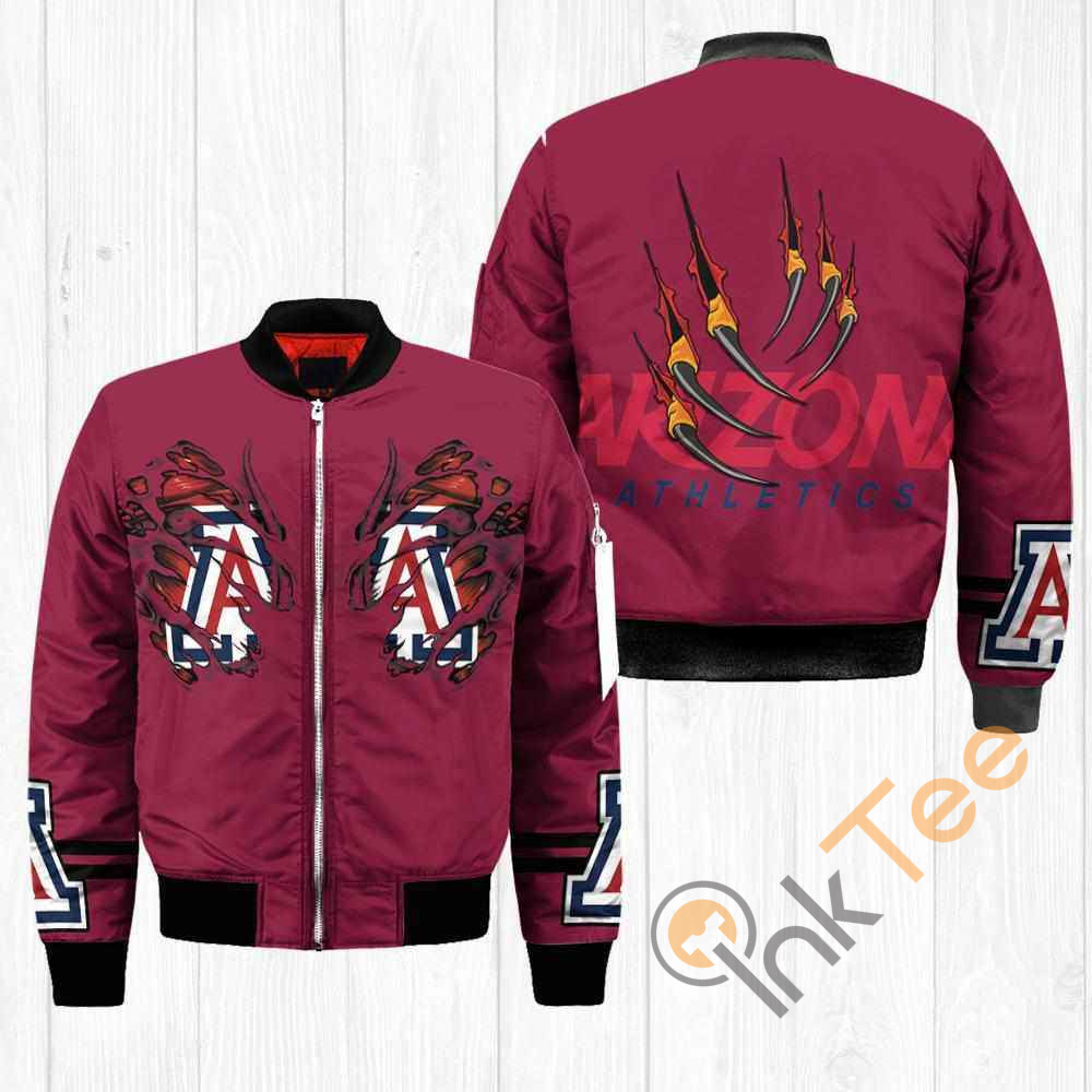 Arizona Wildcats NCAA Claws Apparel Best Christmas Gift For Fans Bomber Jacket