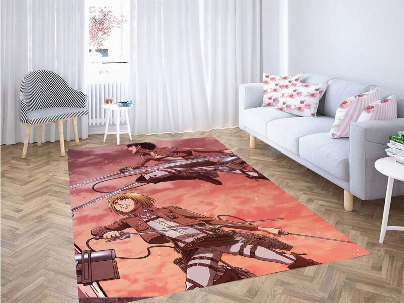 Armin And Eren Attack On Titan Carpet Rug 1 Armin And Eren Attack On Titan Carpet Rug