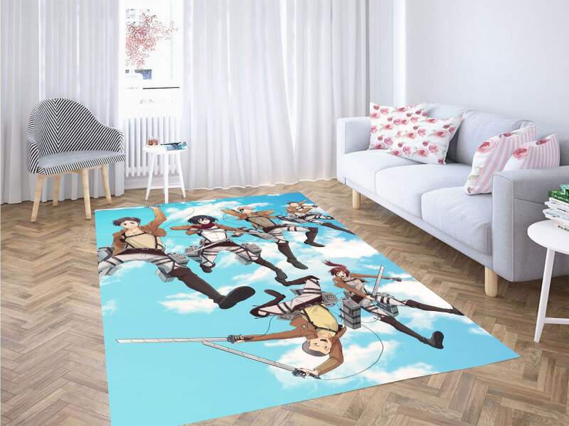 Army Scouting Legion Attack On Titan Carpet Rug
