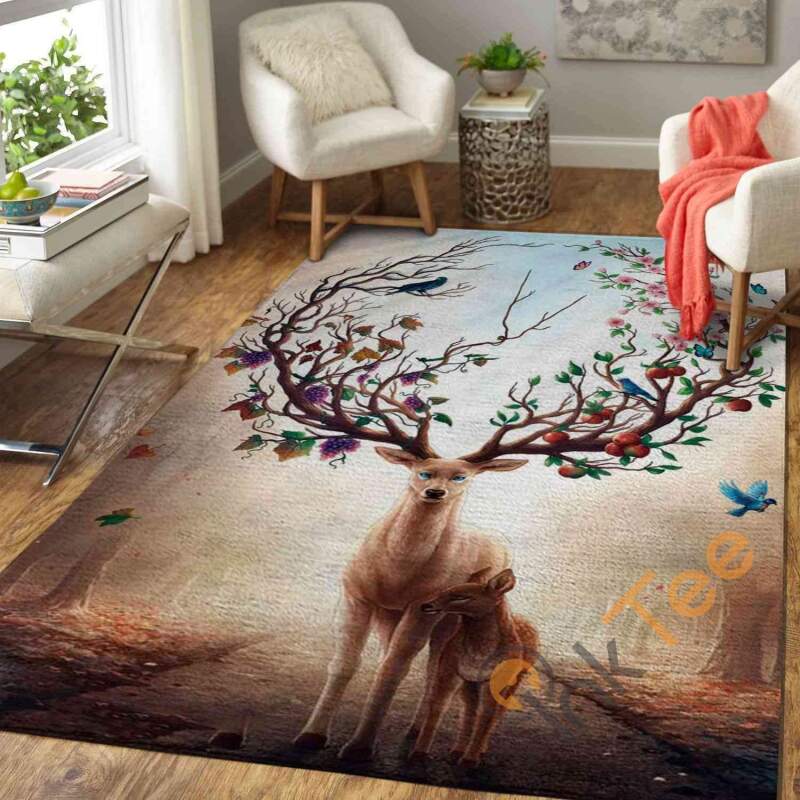 Art Of Deer Area Rug 1 Art Of Deer Area Rug