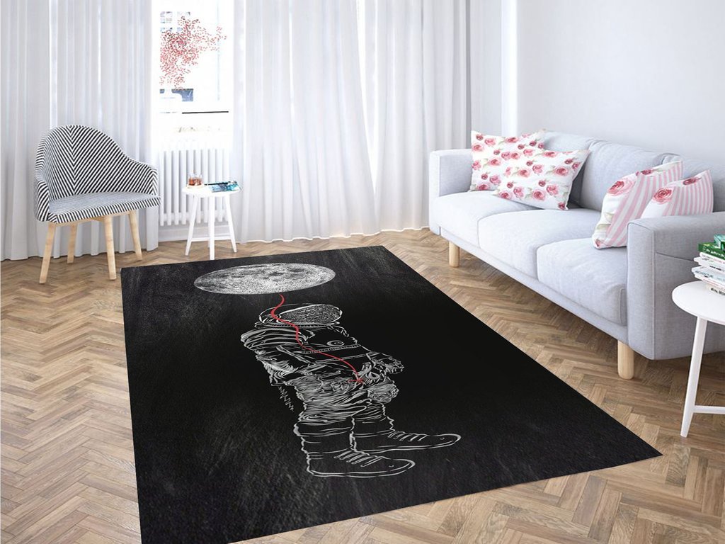 Astronaut Moon Art Backgrounds Living Room Modern Carpet Rug 7 Astronaut Moon Art Backgrounds Living Room Modern Carpet Rug