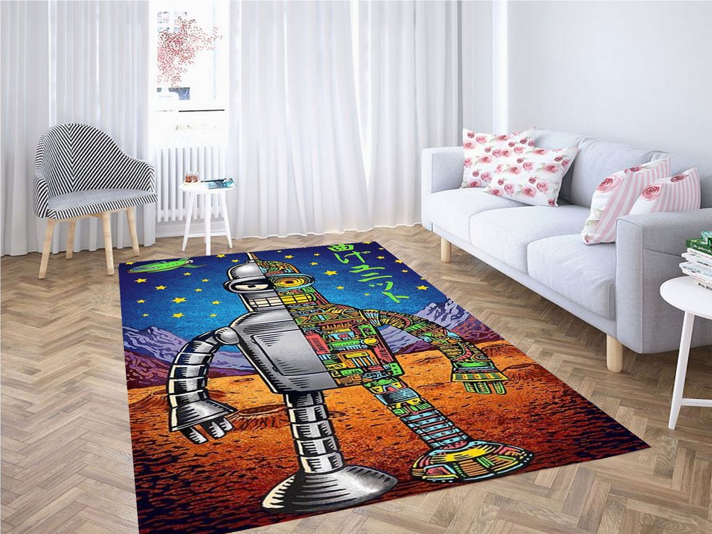 Futurama Cartoon Area Rug
