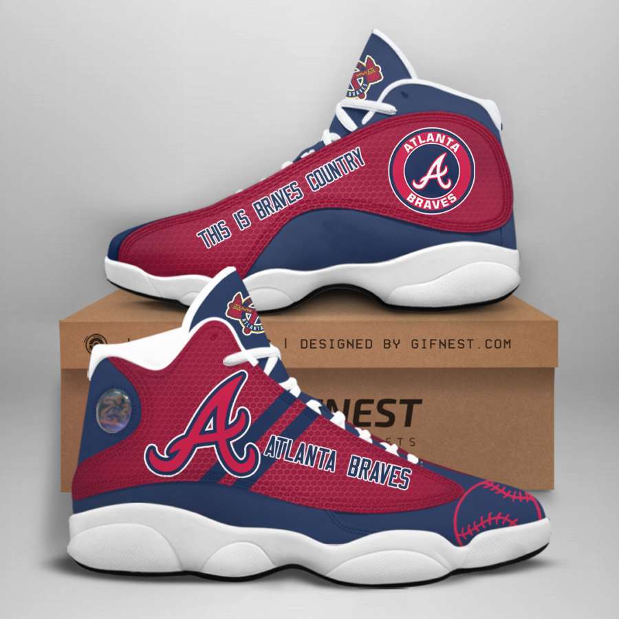Atlanta Braves Custom Air Jordan Shoes