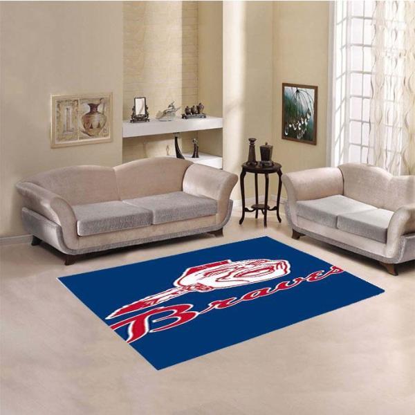 Atlanta Braves Mlb Baseball Area Limited Edition Rug 1 Atlanta Braves Mlb Baseball Area Limited Edition Rug