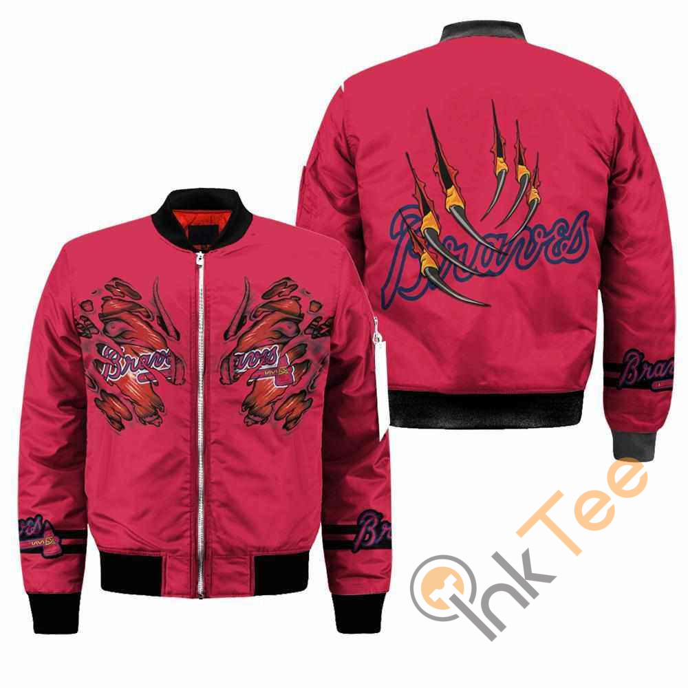 Atlanta Braves MLB Claws Apparel Best Christmas Gift For Fans Bomber Jacket