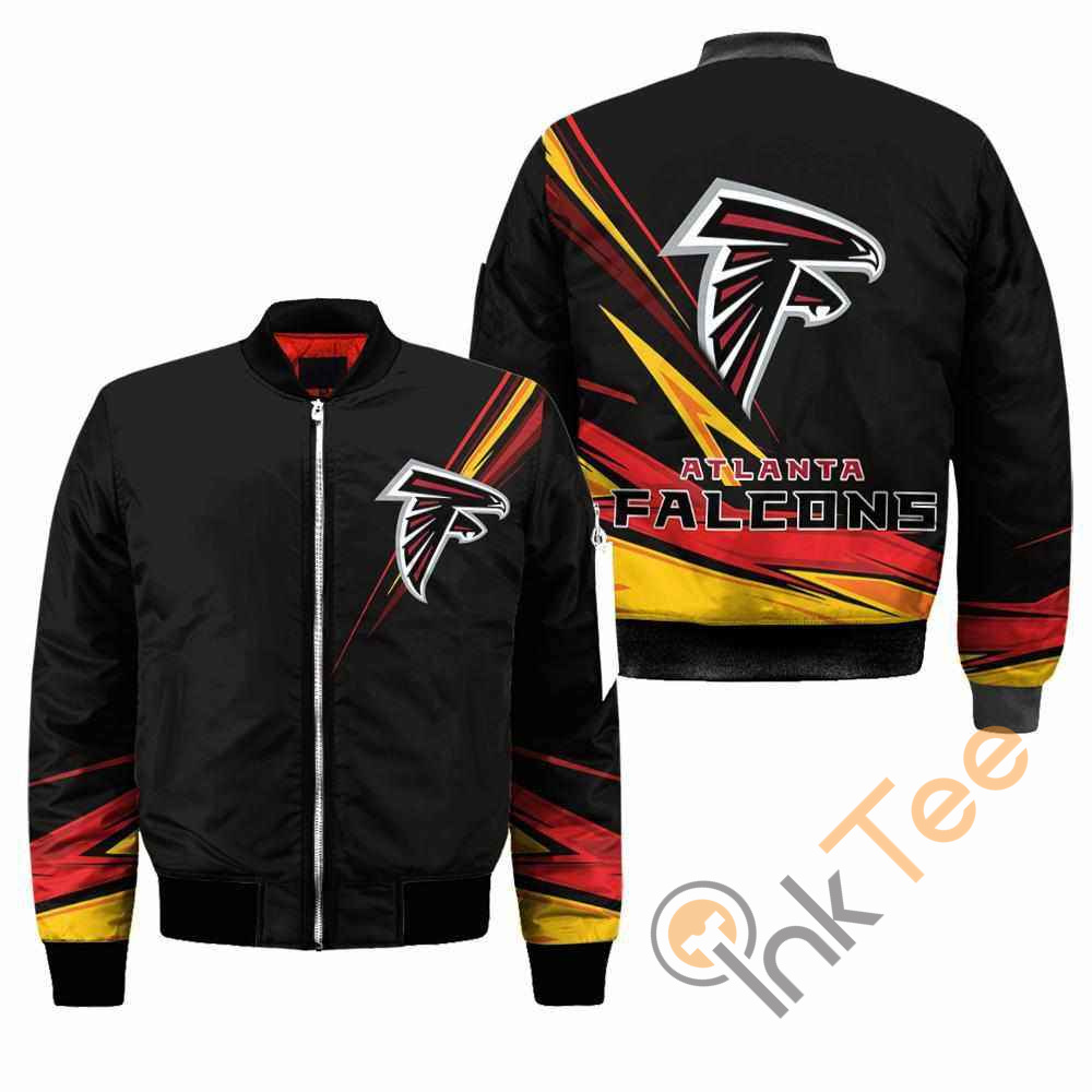 Atlanta Falcons NFL Black Apparel Best Christmas Gift For Fans Bomber Jacket