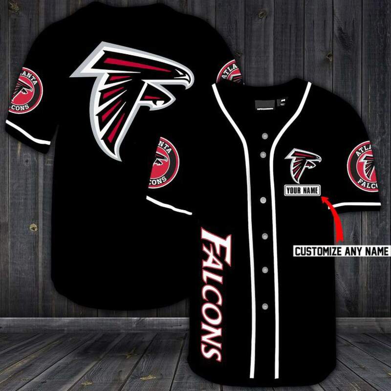 Atlanta Falcons Personalized Custom Name For You Baseball Jersey 5 Atlanta Falcons Personalized Custom Name For You Baseball Jersey