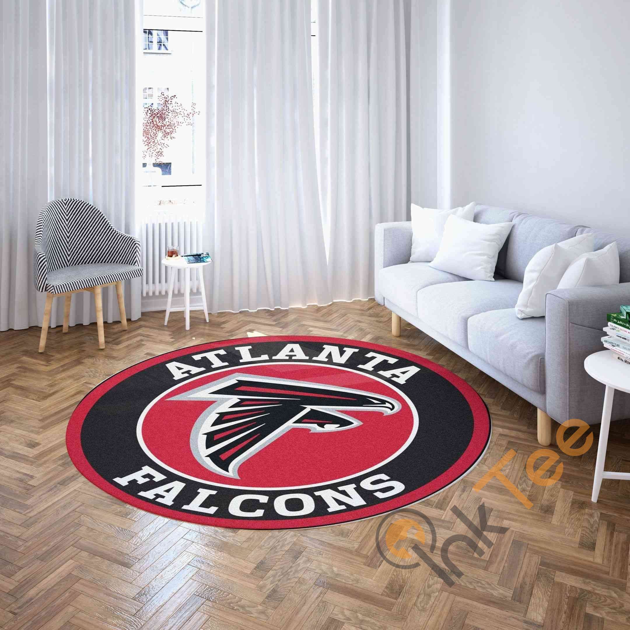 Atlanta Falcons Round Carpet Nfl Football Rug