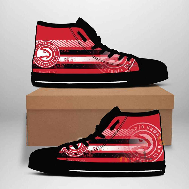 Atlanta Hawks Nba Basketball High Top Shoes