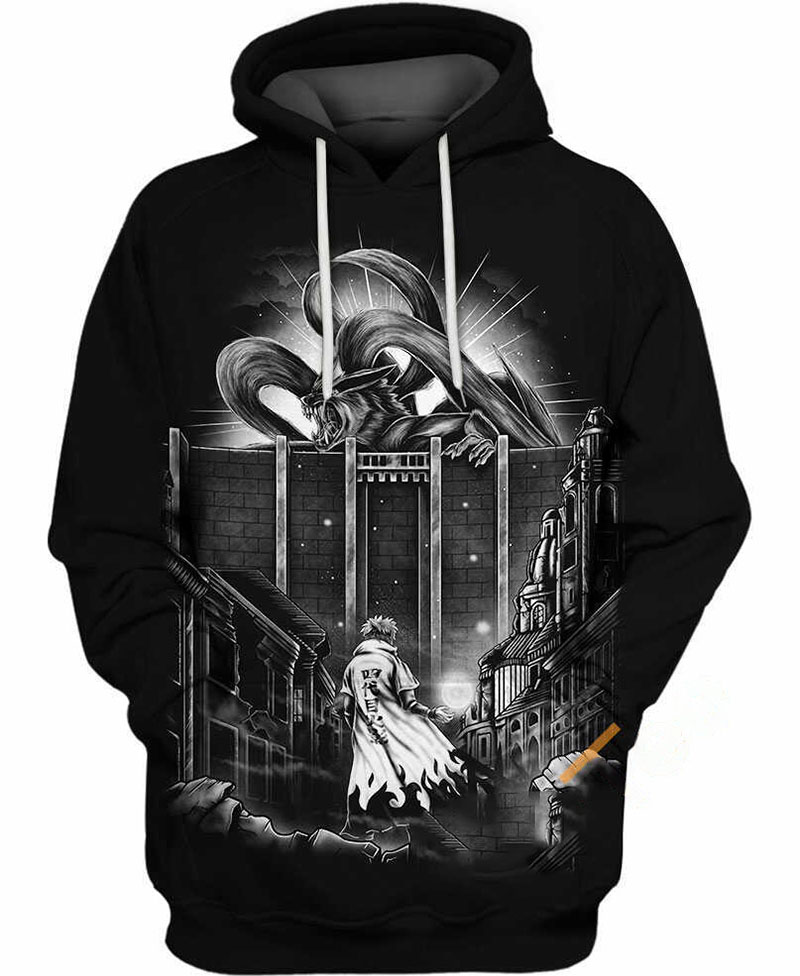 Attack On Kyubi Hoodie 3D 2 Attack On Kyubi Hoodie 3D