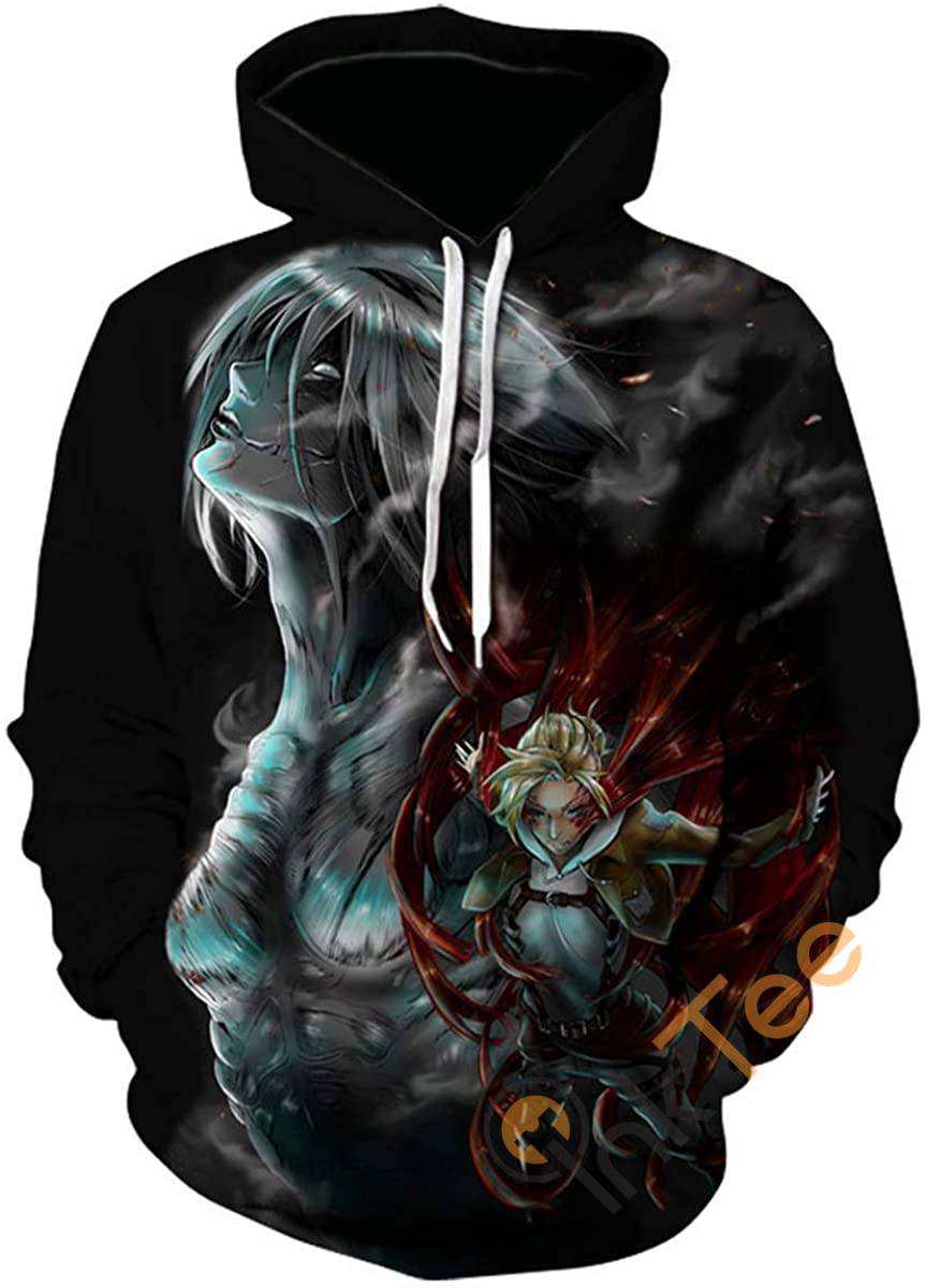 Attack On Titan Print Pullover With Front Pocket Hoodie 3D