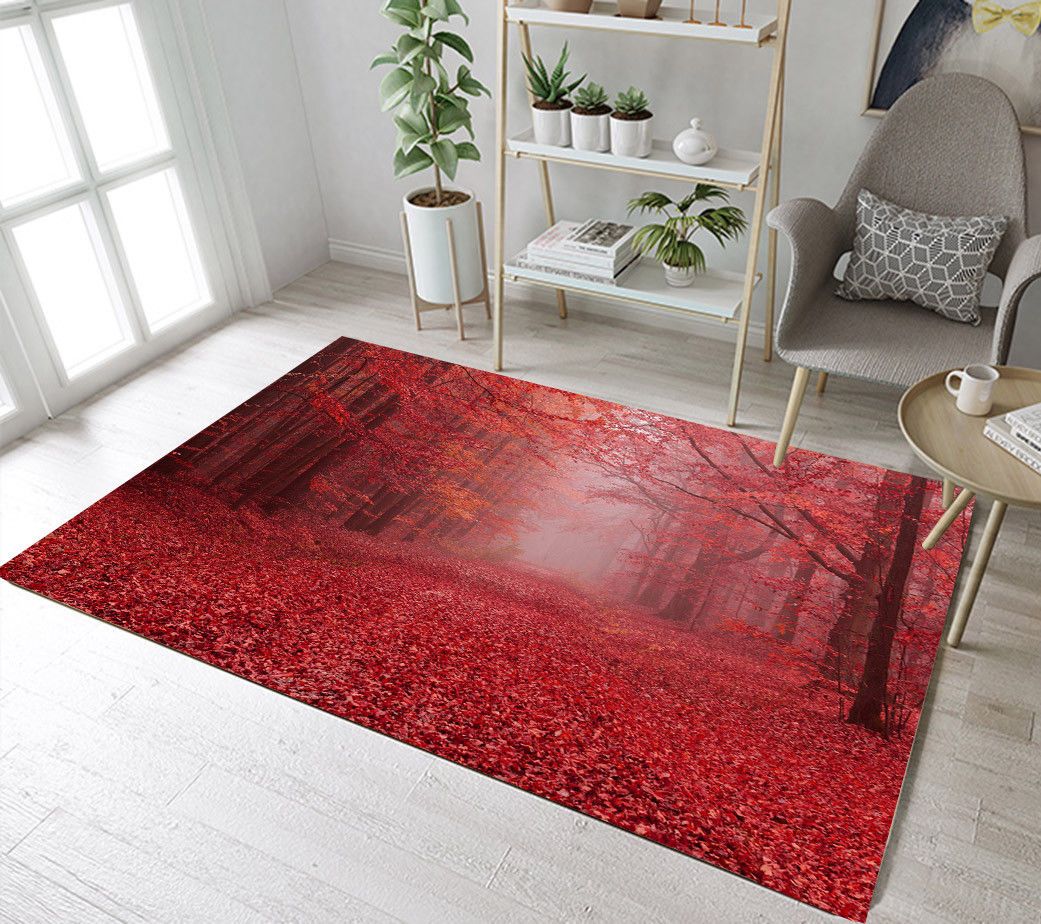 Autumn Red Forrest Limited Edition Rug