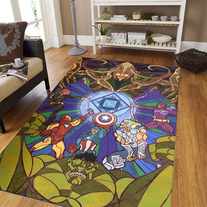 Avengers Marvel Superheroes Characters Lover Decorative Floor Rug 9 Avengers Marvel Superheroes Characters Lover Decorative Floor Rug