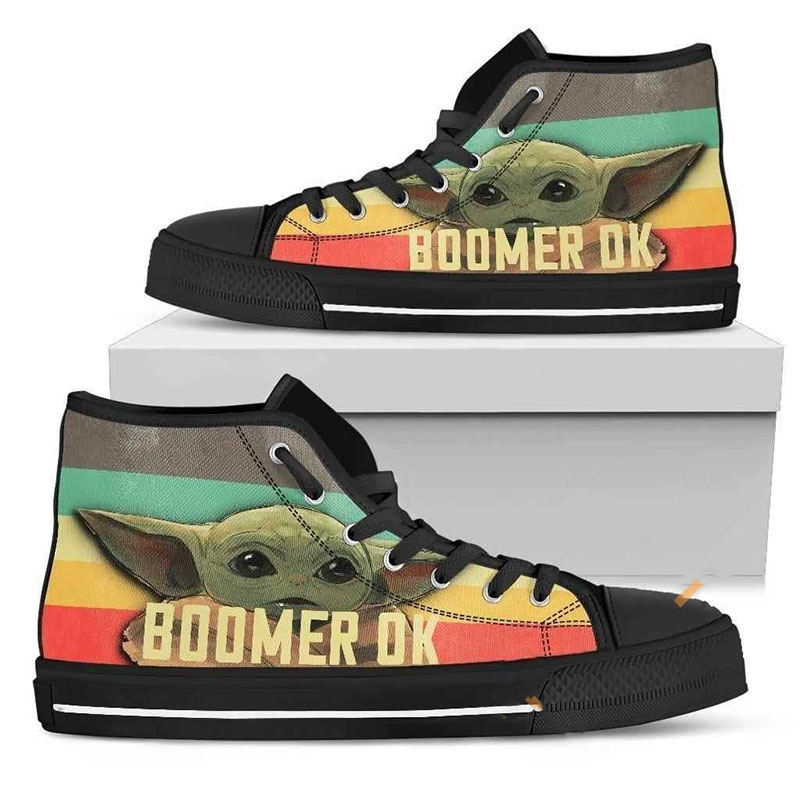 Baby Yoda High Top Shoes