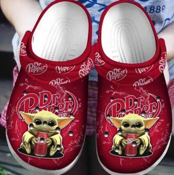 Baby Yoda Hug Dr Pepper Crocs Clog Shoes 5 Baby Yoda Hug Dr Pepper Crocs Clog Shoes