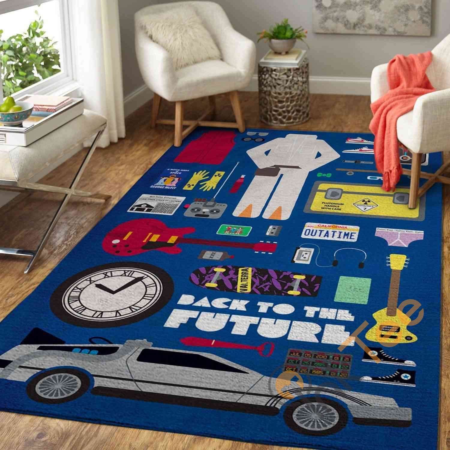 Back To The Future Area Rug 3 Back To The Future Area Rug