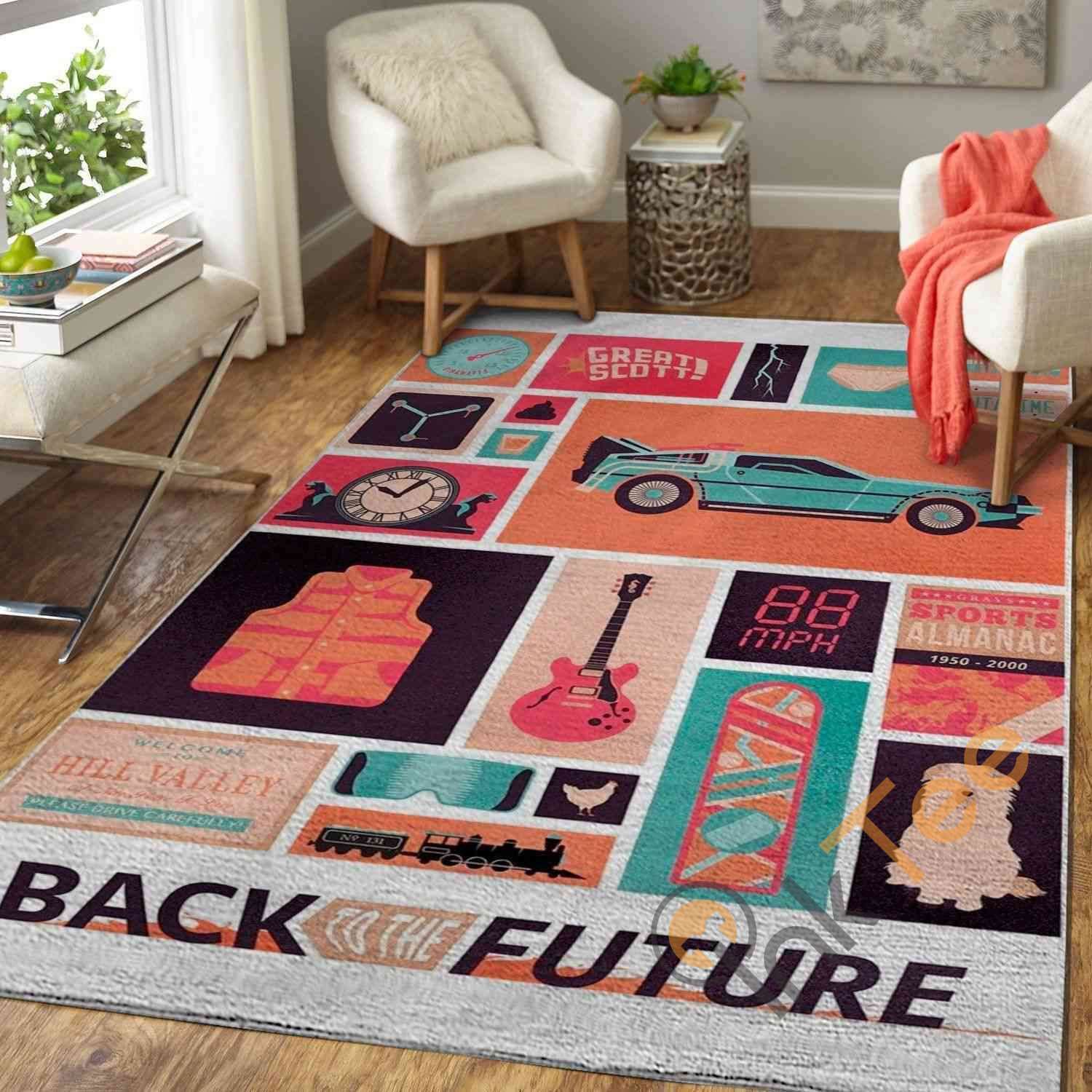 Back To The Future Area Rug 2 Back To The Future Area Rug