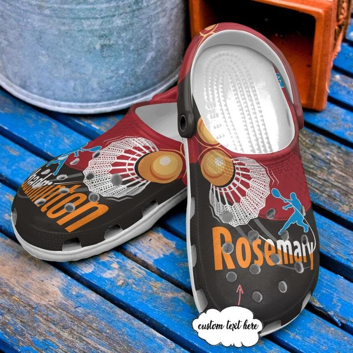 Badminton Personalized Croc Crocs Clog Shoes
