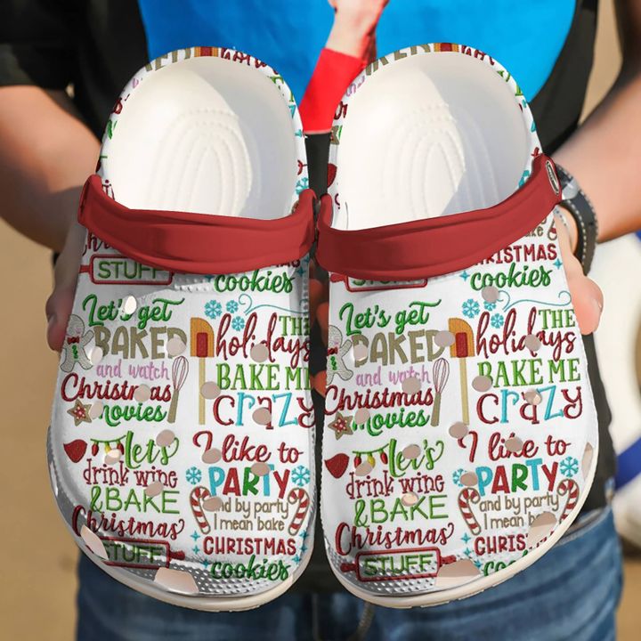 Baking Drink Bake Christmas Stuff Crocs Clog Shoes
