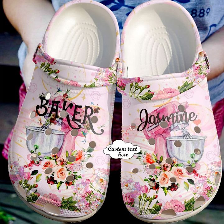 Baking Personalized Flower Stand Mixer Crocs Clog Shoes 2 Baking Personalized Flower Stand Mixer Crocs Clog Shoes