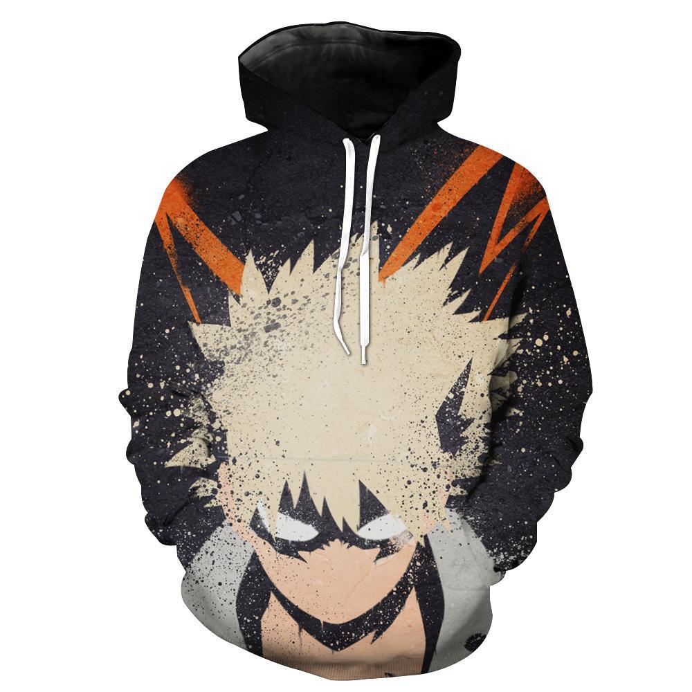 Bakugo My Hero Academia Bakugo Hoodie 3D 2 Bakugo My Hero Academia Bakugo Hoodie 3D