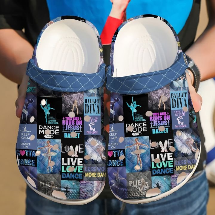 Ballet Live Love Crocs Clog Shoes