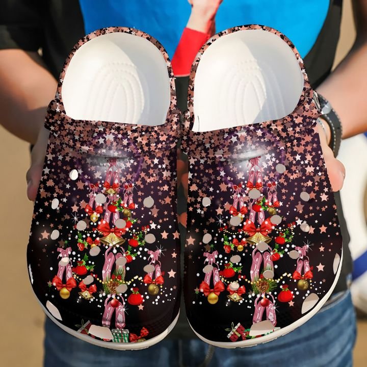Ballet Merry Christmas Crocs Clog Shoes
