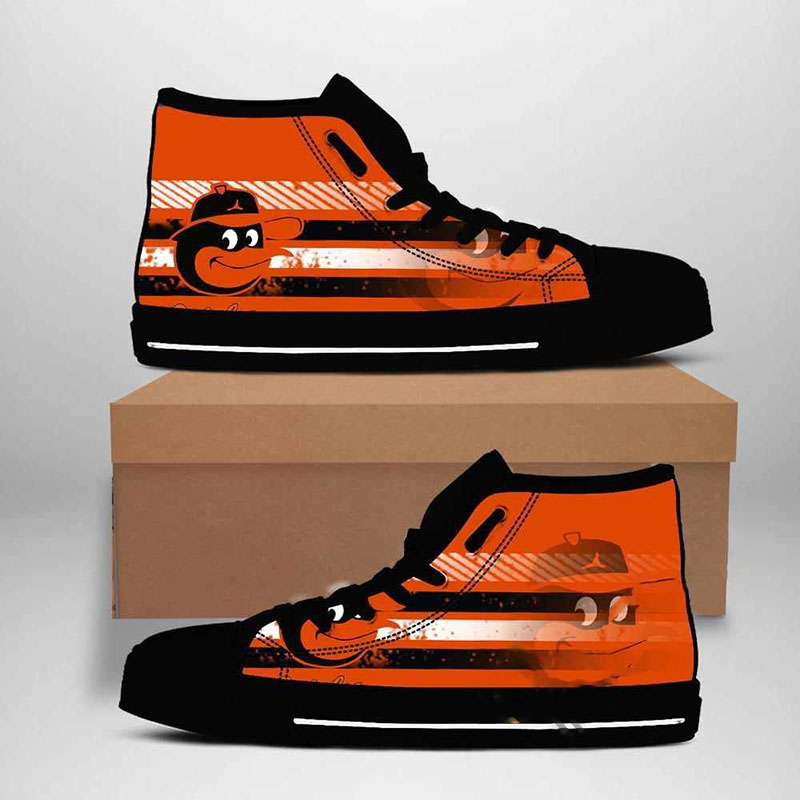 Baltimore Orioles Mlb Baseball High Top Shoes