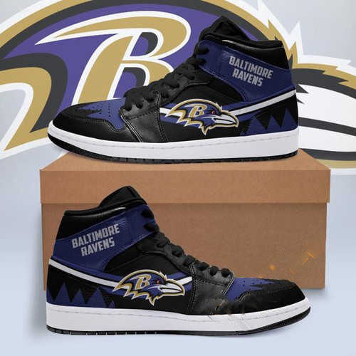 Baltimore Ravens Custom Air Jordan Shoes