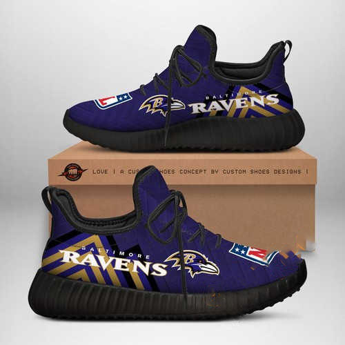 Baltimore Ravens Customize Yeezy Boost