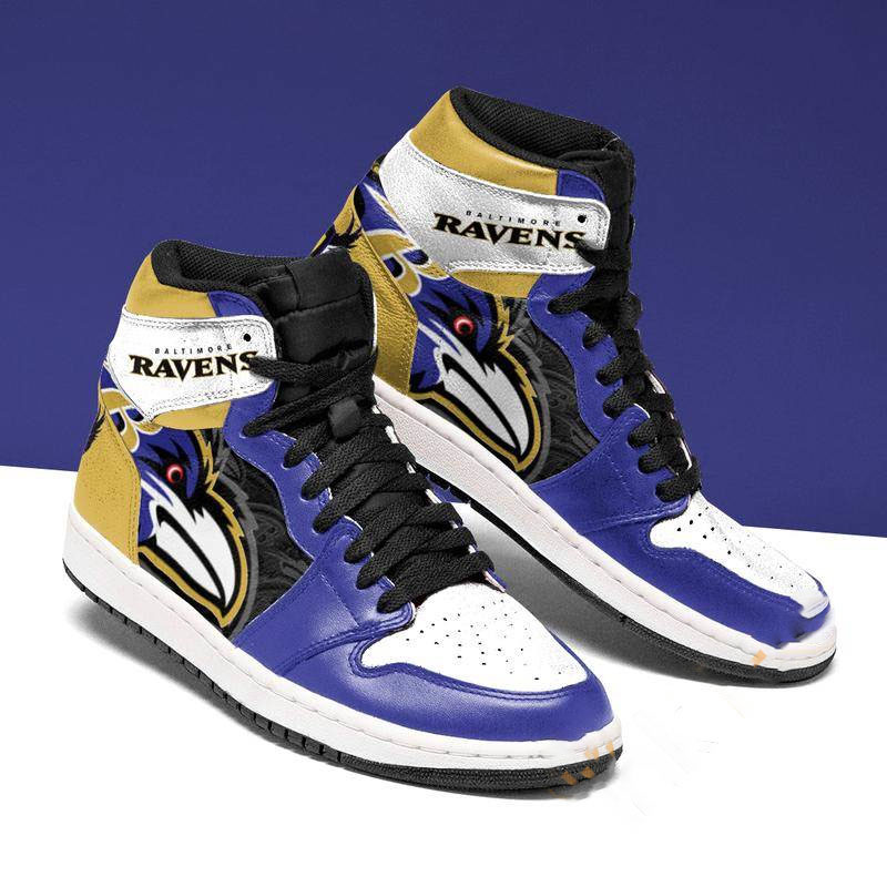 Baltimore Ravens Football Custom Sneaker Air Jordan Shoes