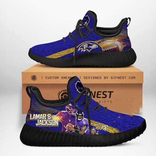 Baltimore Ravens Football Customize Yeezy Boost