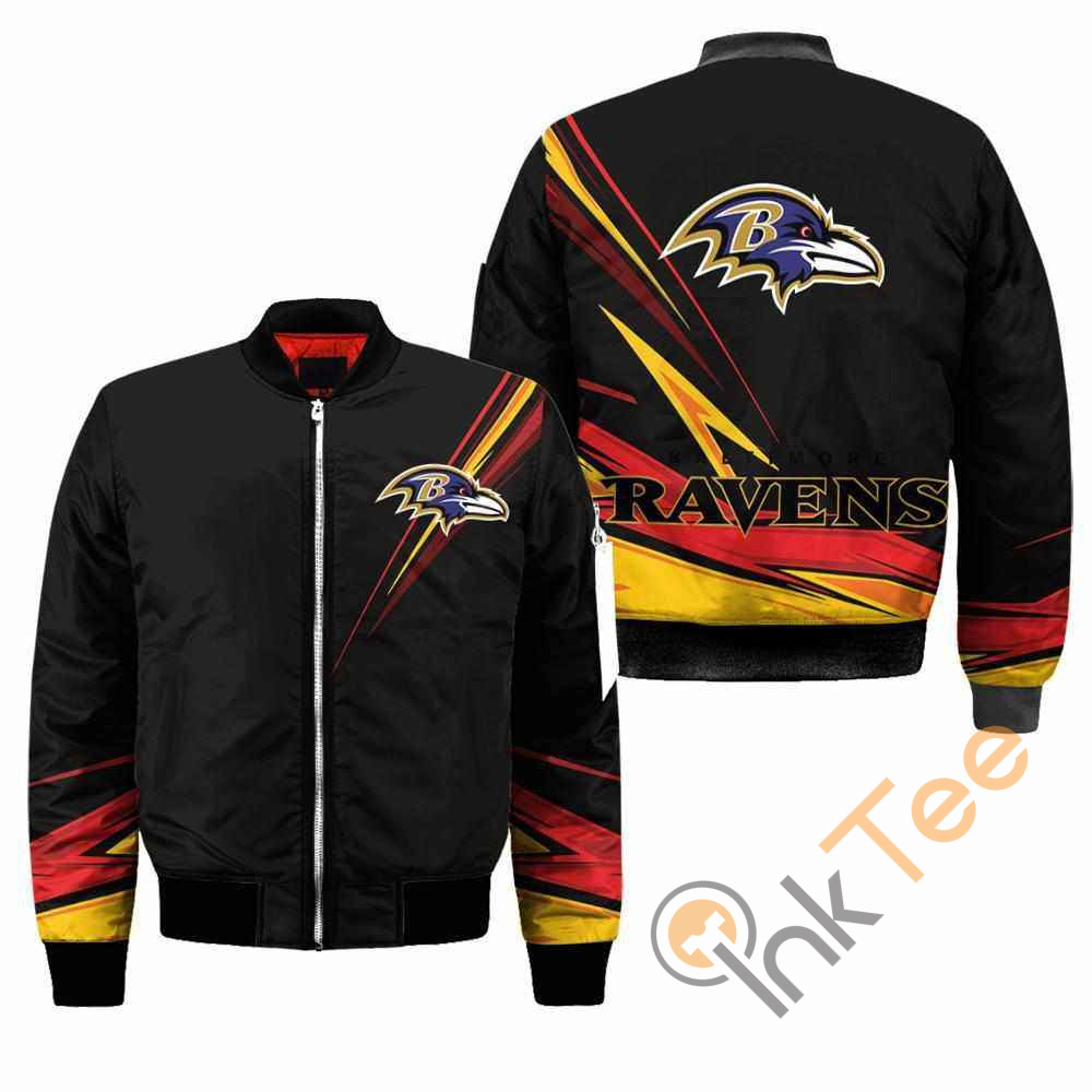 Baltimore Ravens NFL Black Apparel Best Christmas Gift For Fans Bomber Jacket