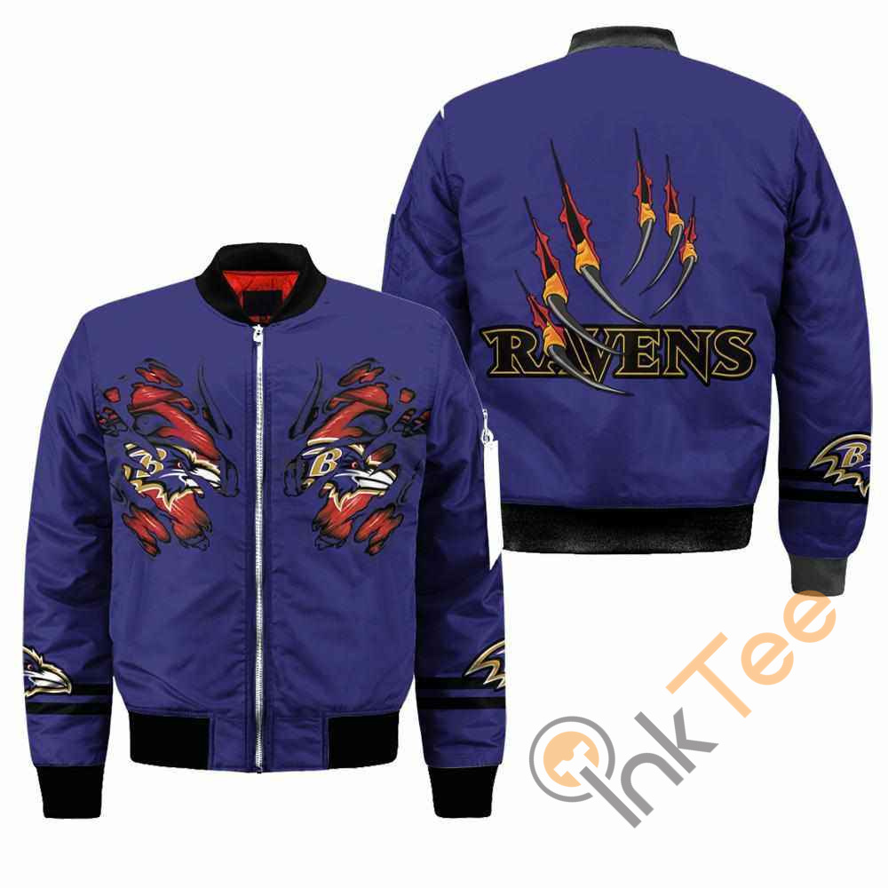 Baltimore Ravens NFL Claws Apparel Best Christmas Gift For Fans Bomber Jacket