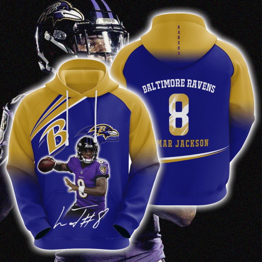 Baltimore Ravens Custom Hoodie 3D