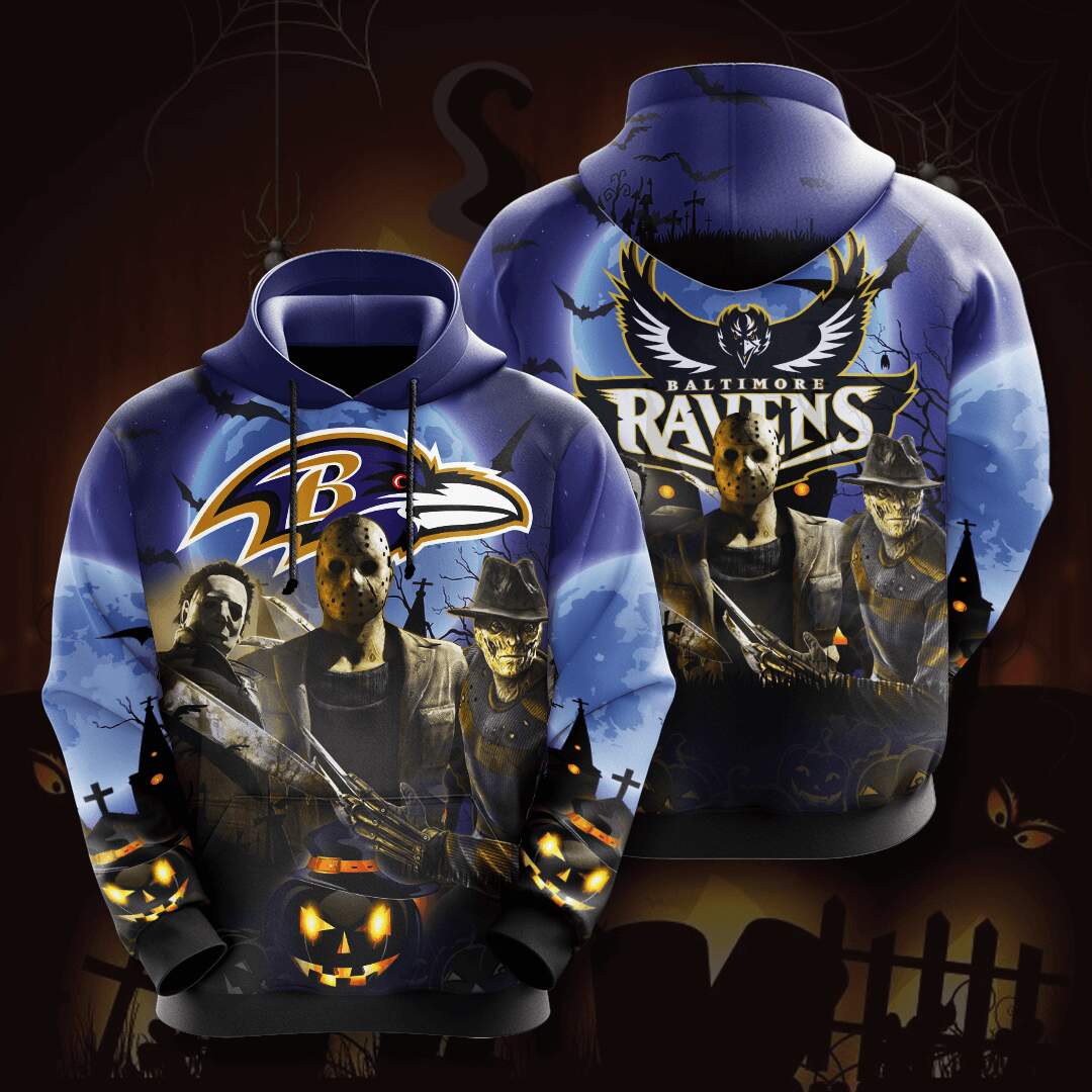 Baltimore Ravens Custom Hoodie 3D 1 Baltimore Ravens Custom Hoodie 3D
